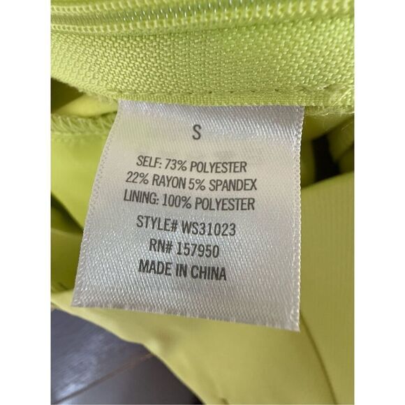 Blue Rain Francesca’s Collection Neon Yellow Asymmetrical Skort - Picture 10 of 10